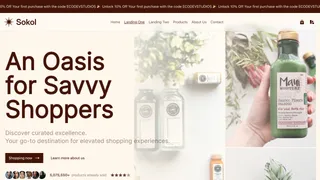 Sokol eCommerce Minimal Template