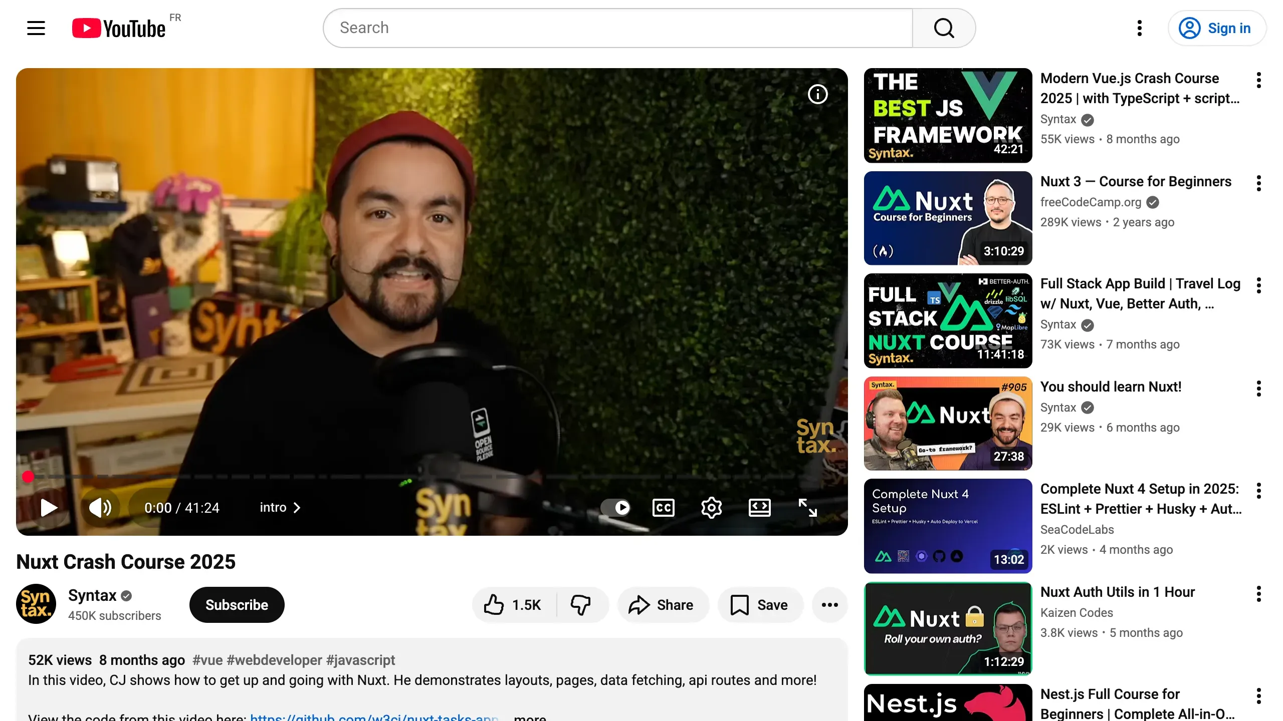 Nuxt 3 Crash Course 2025