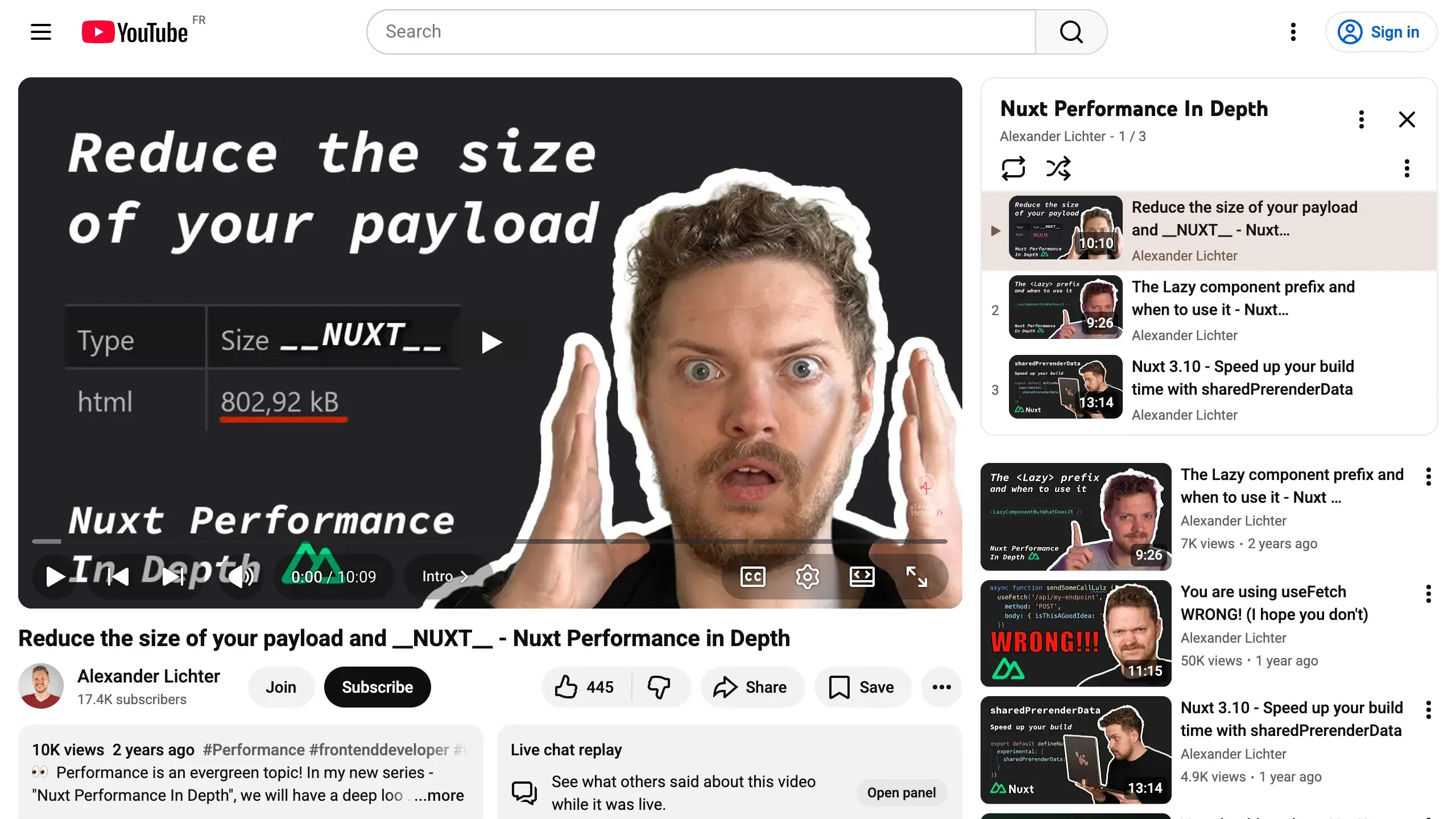 Nuxt 3 Performance (Playlist)